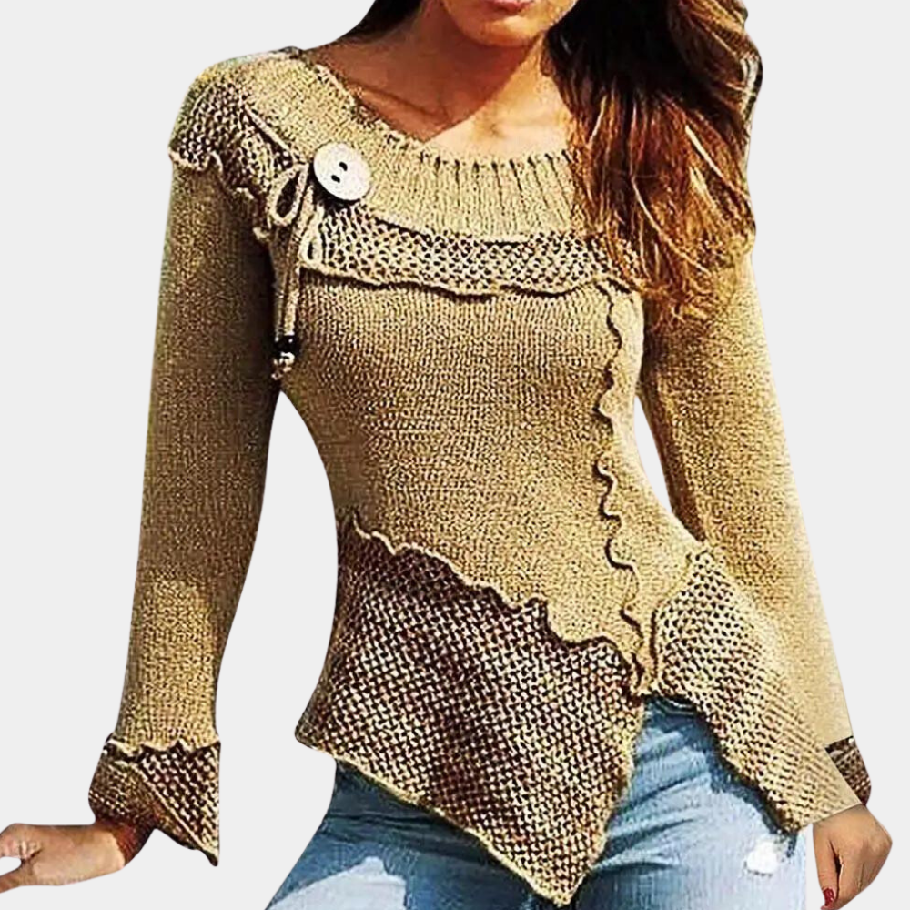 Maglione Asimmetrico | Stile Boho | Morbido e Originale