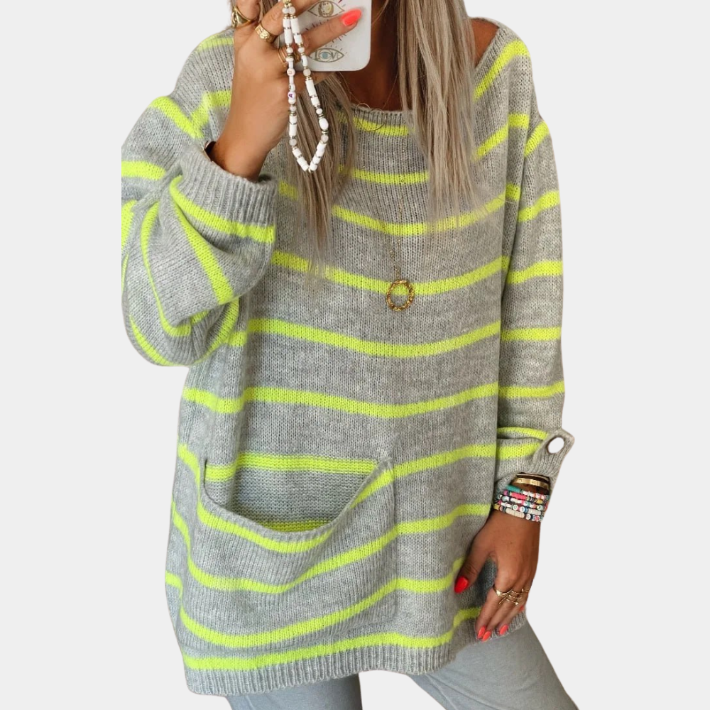 Maglione Oversize | Righe Colorate | Casual e Confortevole