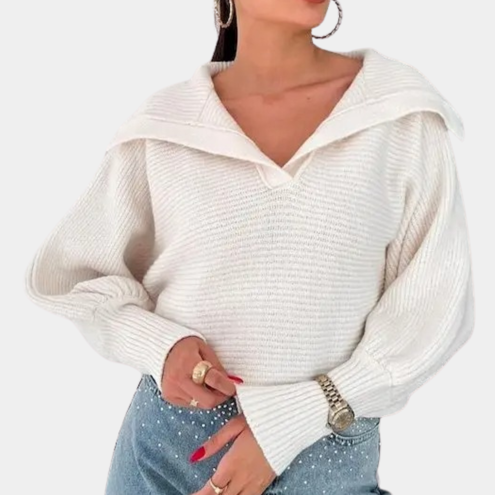 Maglione Cropped | Colletto Elegante | Morbido e Trendy