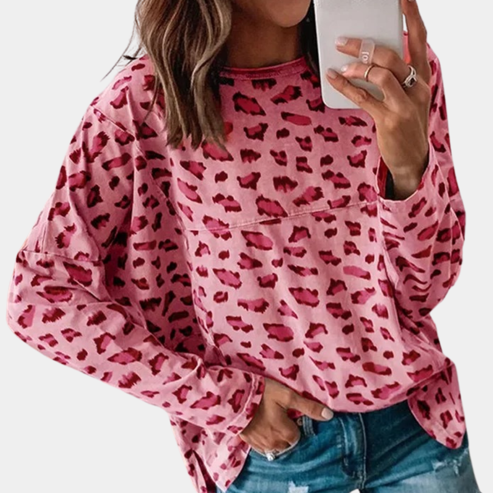 Maglia Oversize | Stampa Animalier | Comoda e di Tendenza