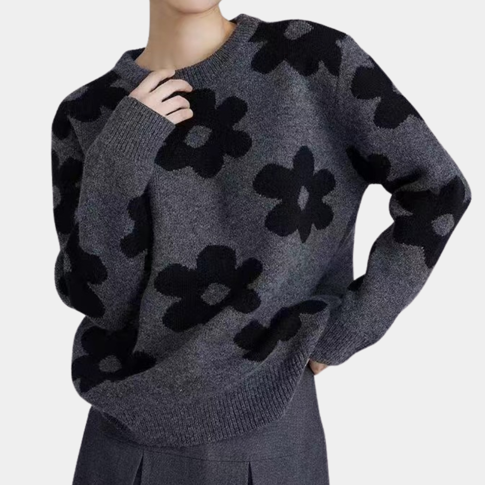 Maglione Floreale | Morbido e Trendy | Stile Casual Chic