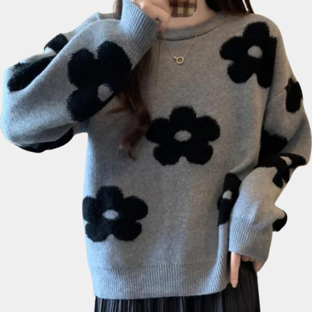 Maglione Floreale | Morbido e Trendy | Stile Casual Chic