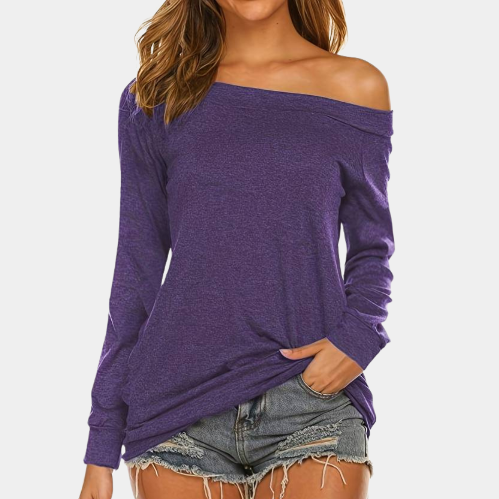 Maglia Off-Shoulder | Maniche Lunghe | Casual e Femminile