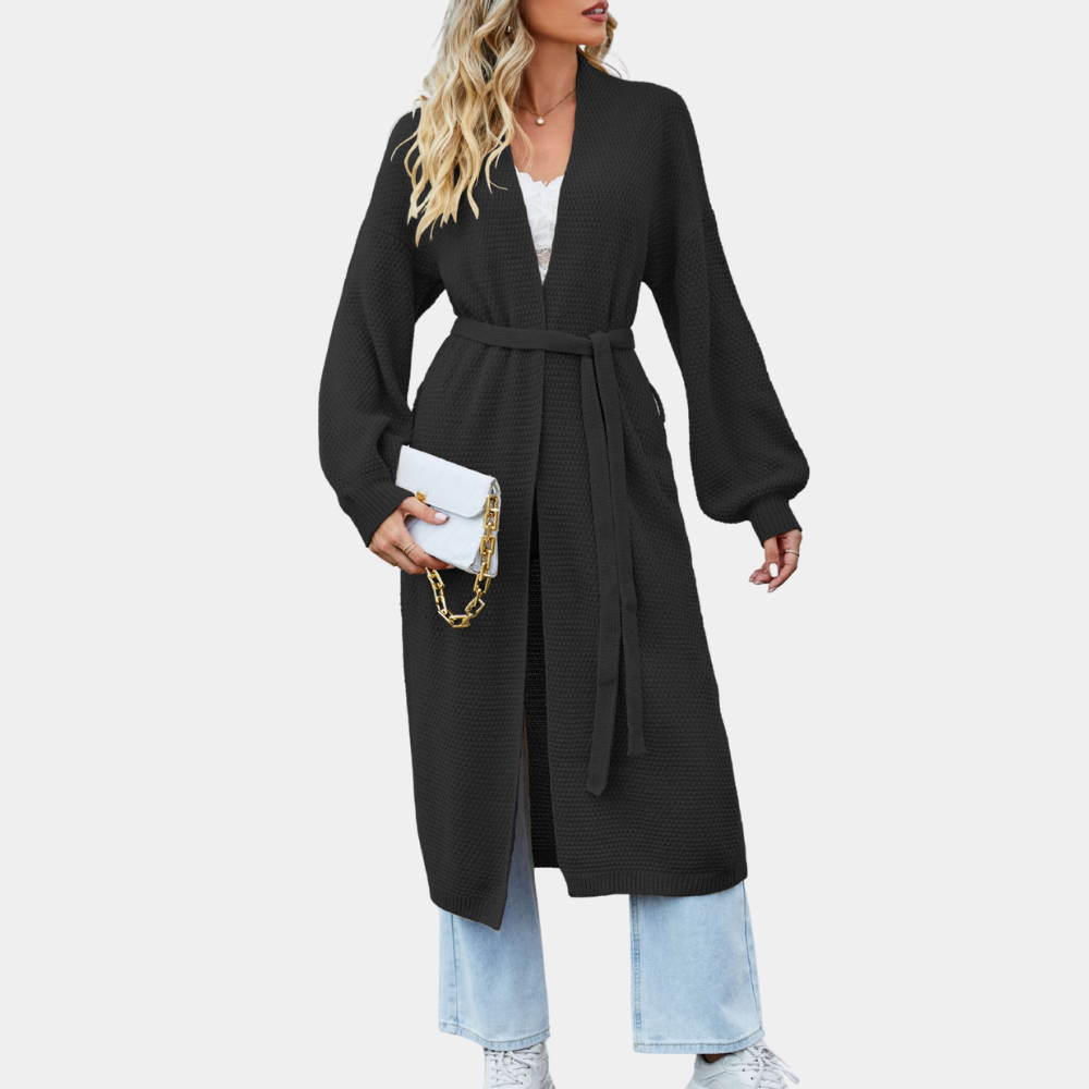 Cappotto Lungo con Cintura | Leggero e Versatile | Stile Elegante