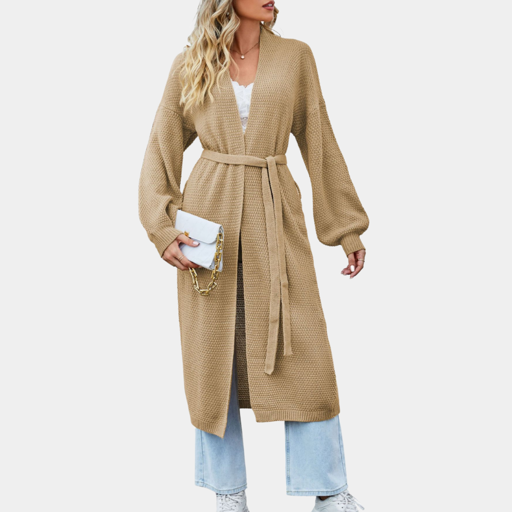 Cappotto Lungo con Cintura | Leggero e Versatile | Stile Elegante