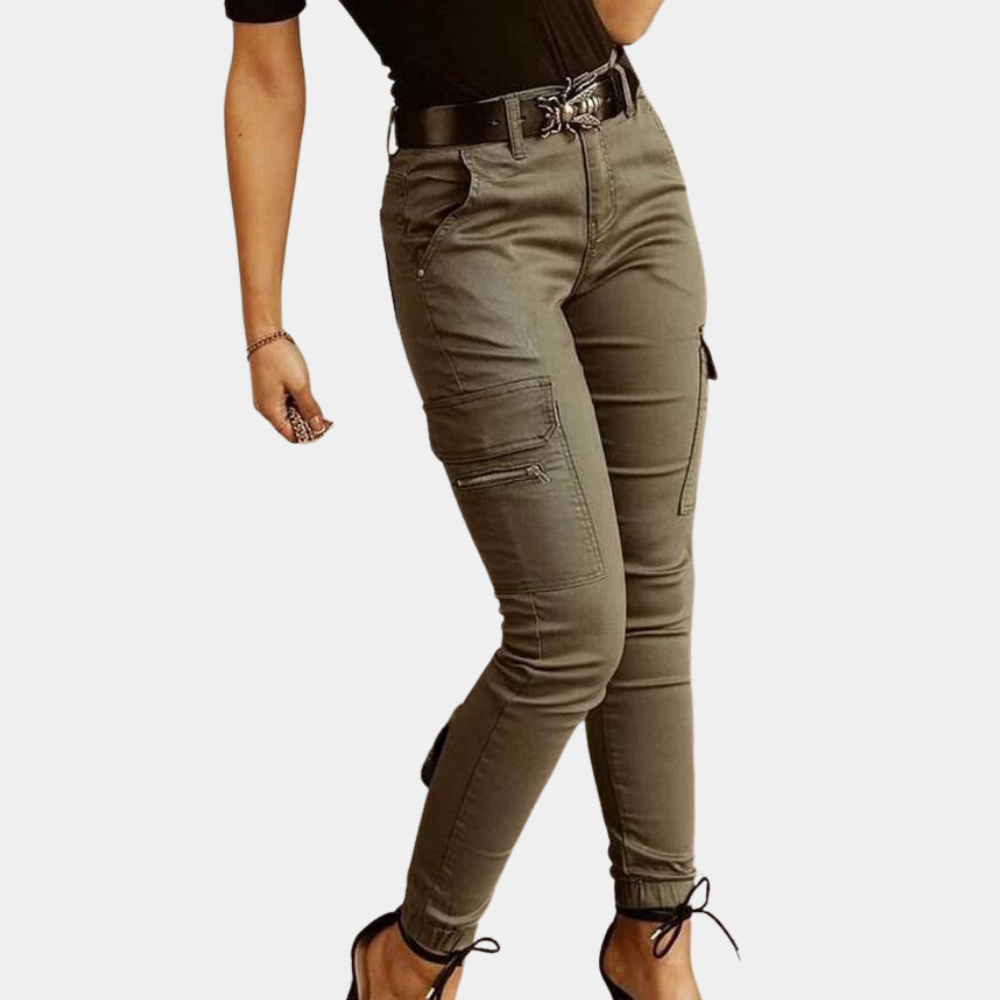 Pantaloni Cargo Skinny | Vita Alta | Stile Urban e Femminile