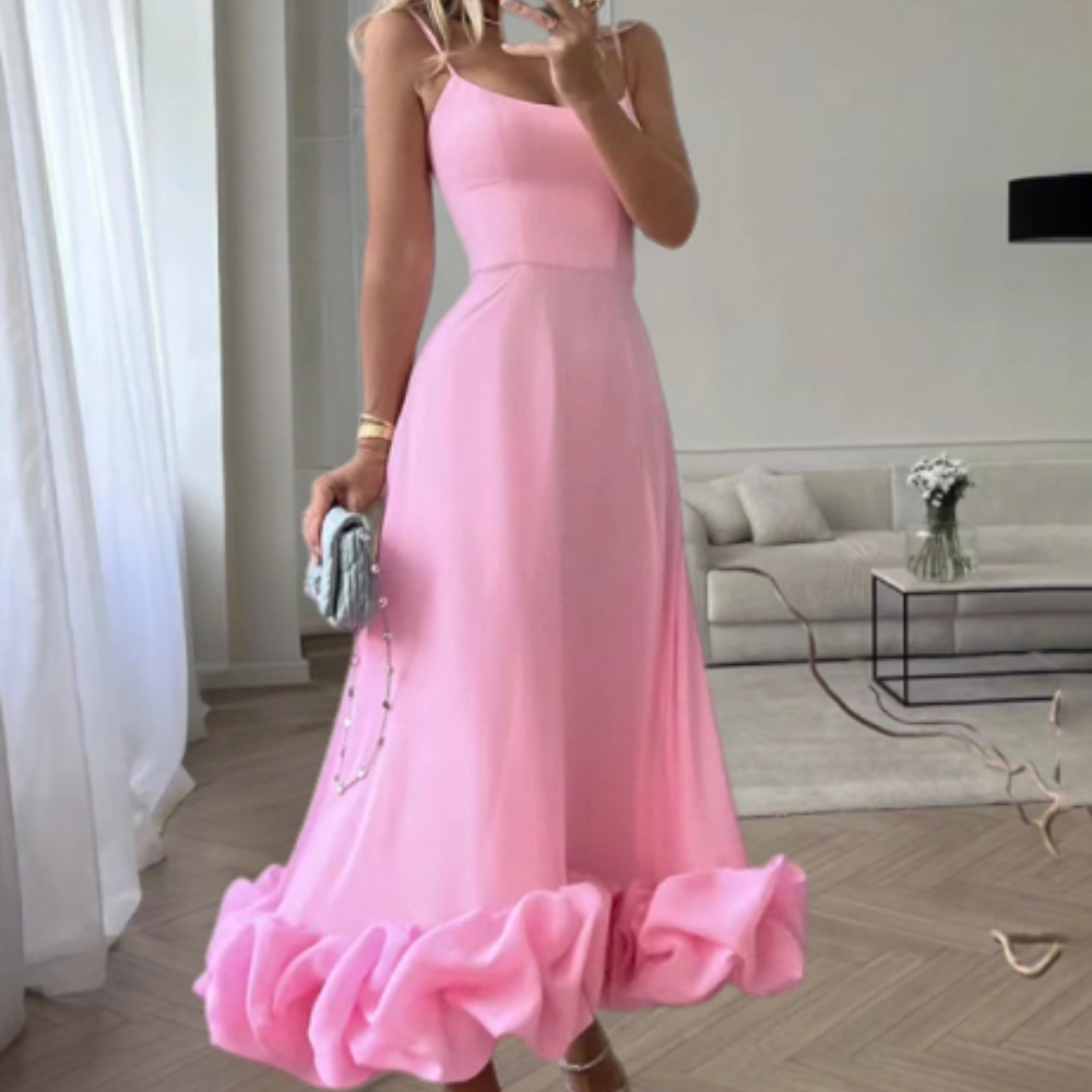 Abito Lungo con Balze | Romantico | Elegante & Fluttuante