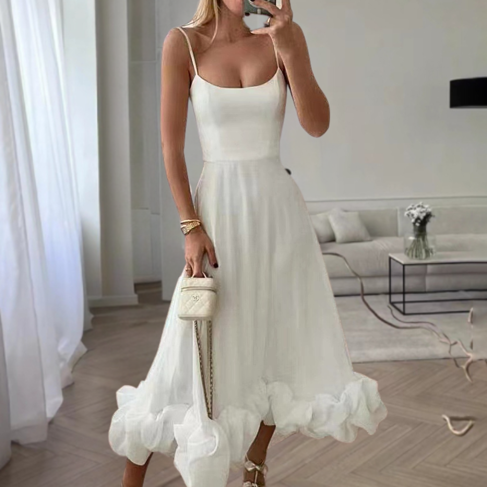 Abito Lungo con Balze | Romantico | Elegante & Fluttuante