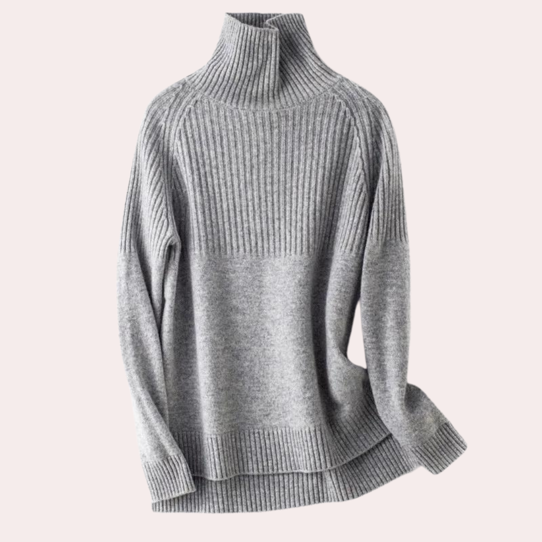 Maglione a Collo Alto | Morbido Misto Lana | Caldo e Avvolgente