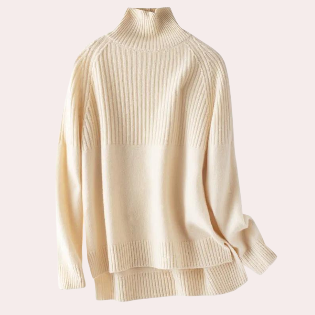 Maglione a Collo Alto | Morbido Misto Lana | Caldo e Avvolgente