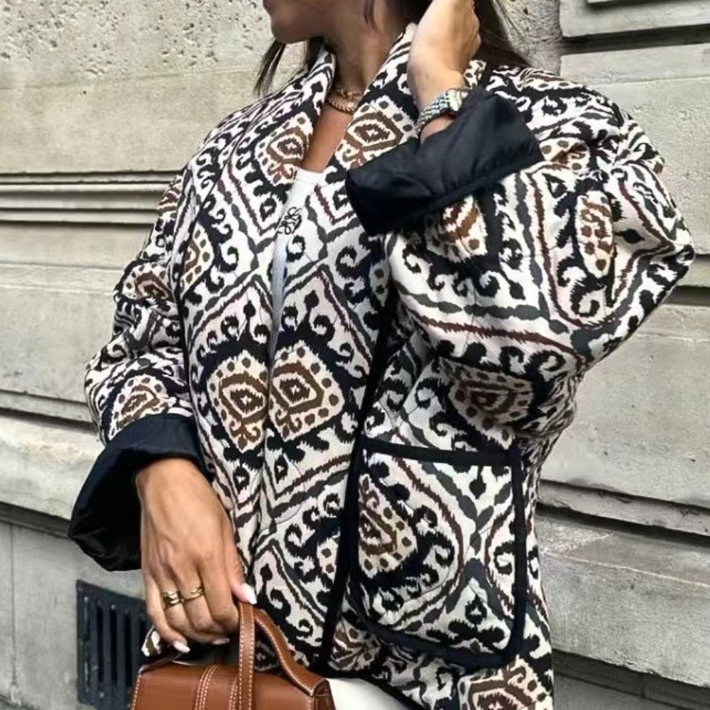 Giacca Oversize Etnica | Stile Chic | Comoda e Sofisticata