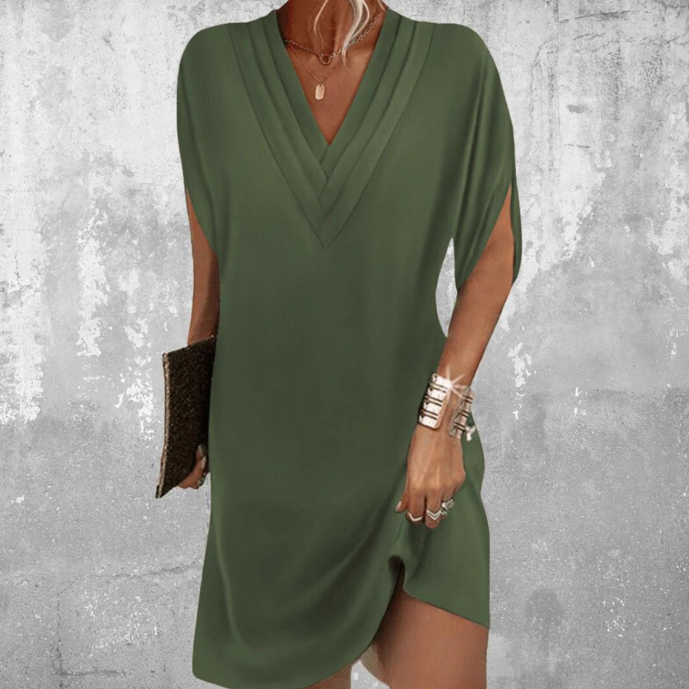 Mini Abito Morbido | Scollo a V | Casual & Chic