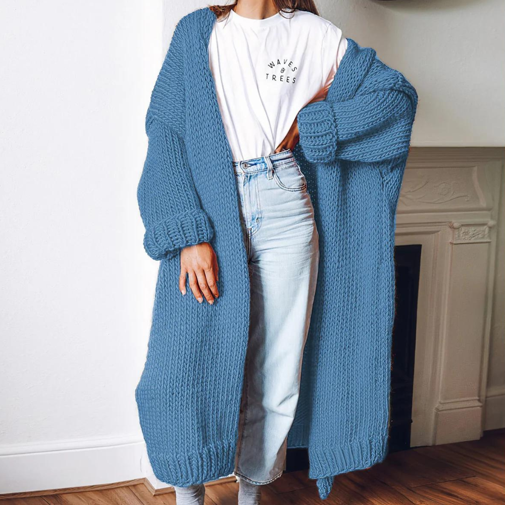 Cardigan Lungo Oversize | Maglia Morbida | Stile Minimal e Chic