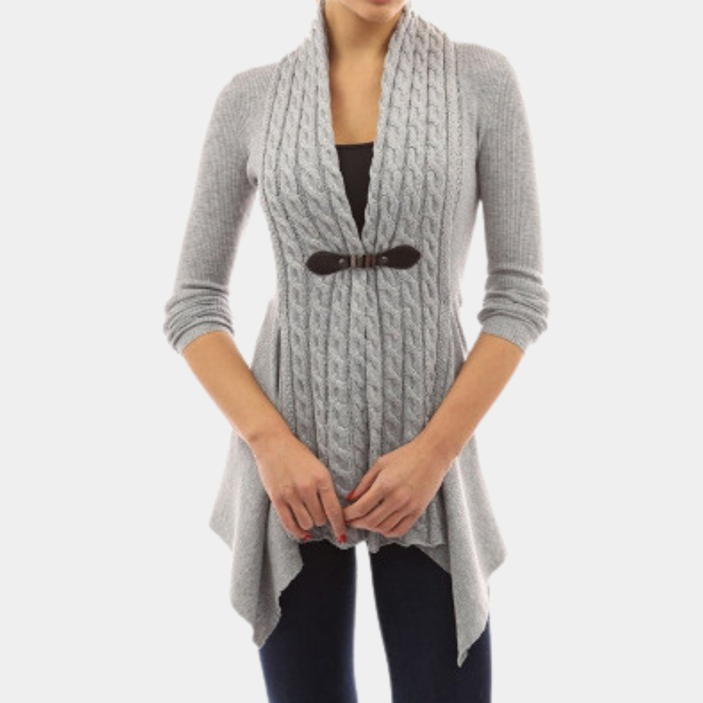 Cardigan in Maglia con Fibbia | Stile Elegante | Morbido e Versatile