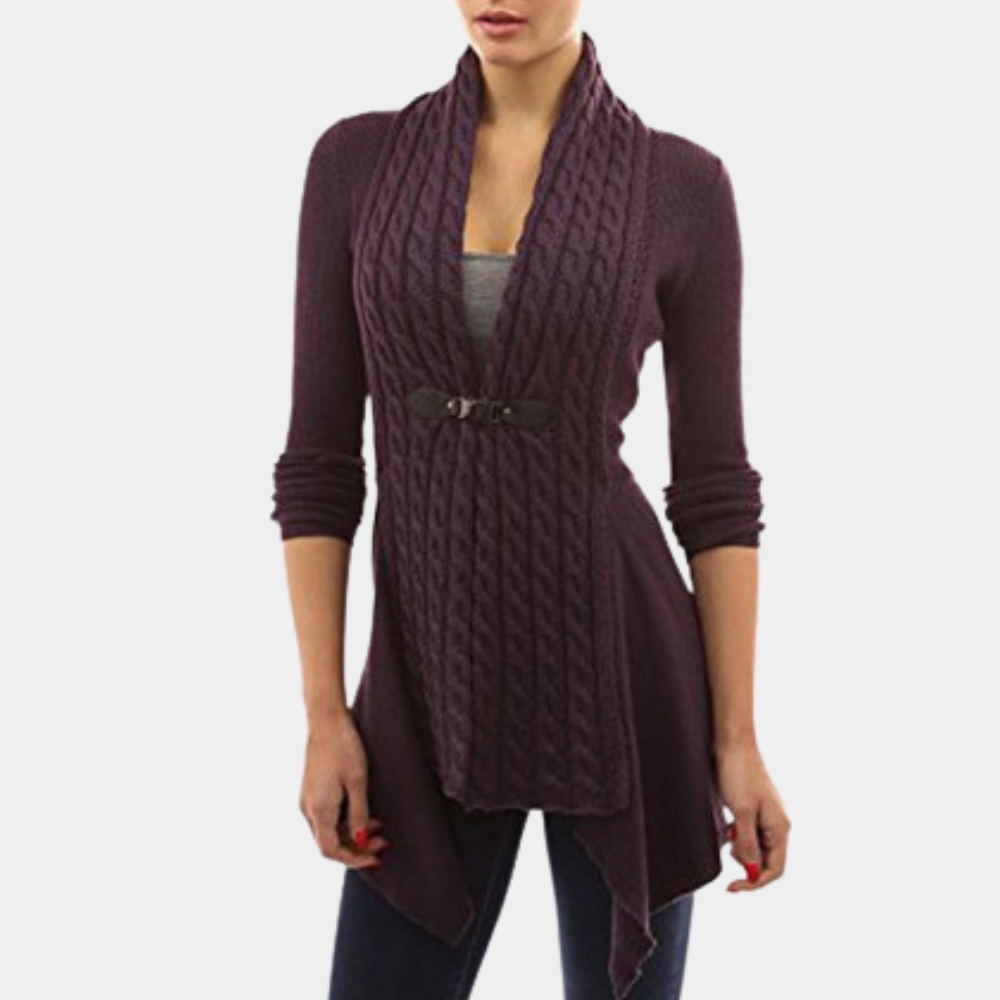 Cardigan in Maglia con Fibbia | Stile Elegante | Morbido e Versatile