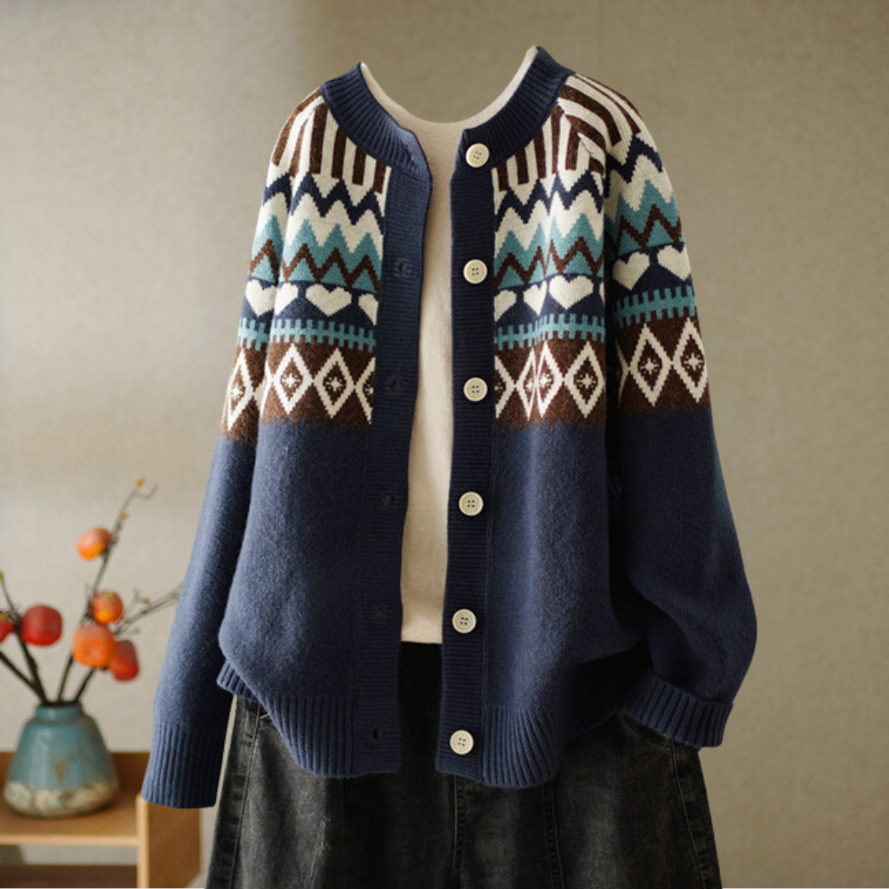 Cardigan Nordico | Morbido e Caldo | Stile Vintage e Chic