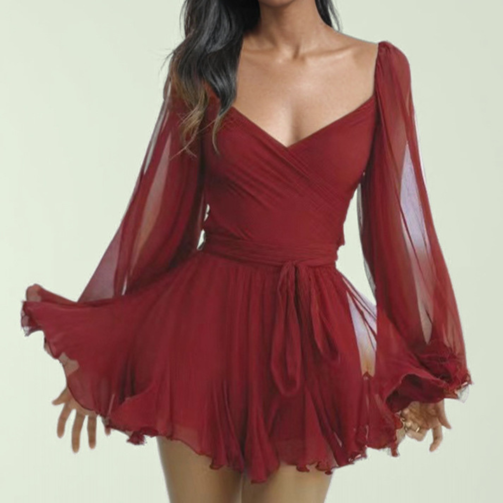 Mini Abito Elegante | Scollo a Cuore | Romantico e Seducente