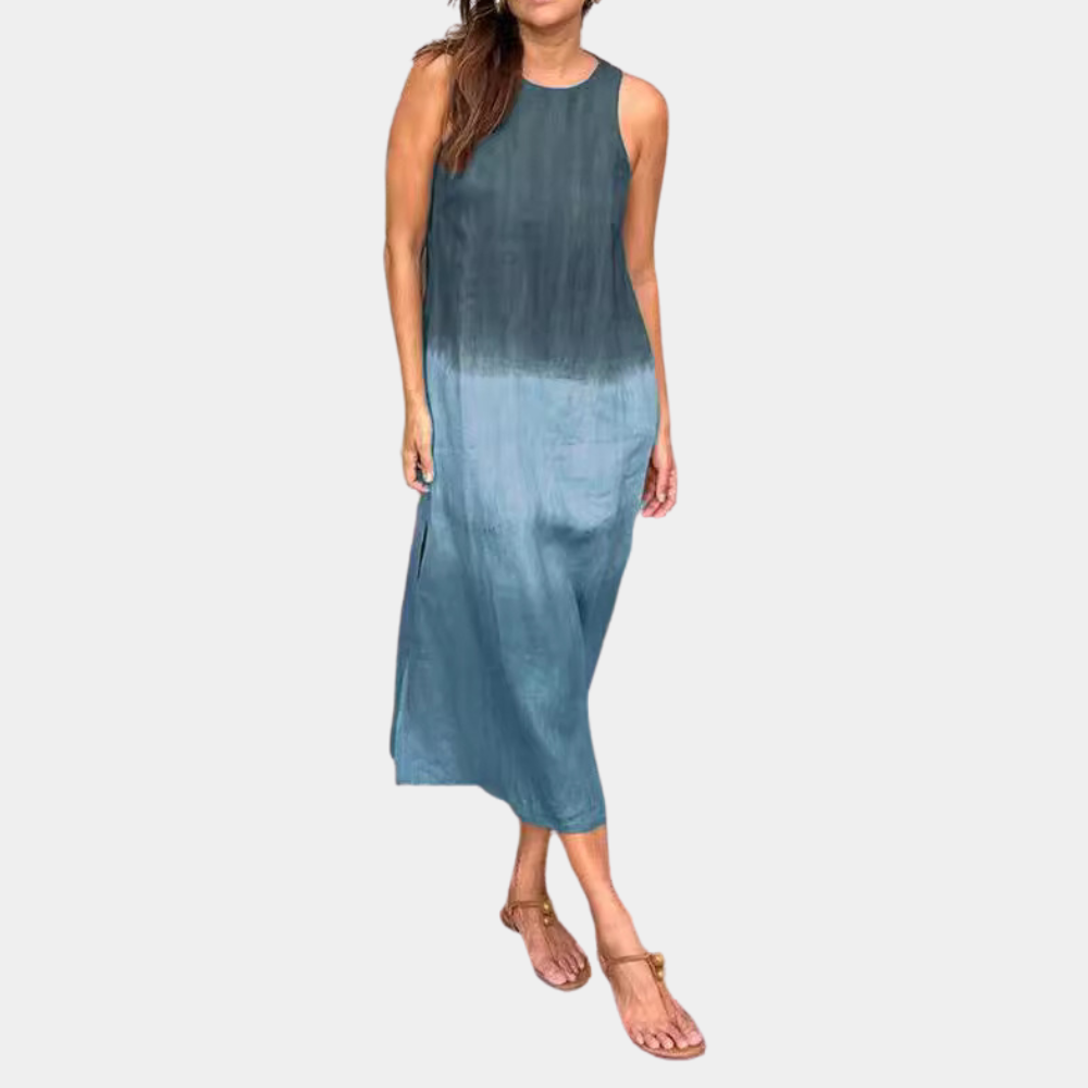 Maxi Dress Sfumato | Senza Maniche | Fresco & Casual
