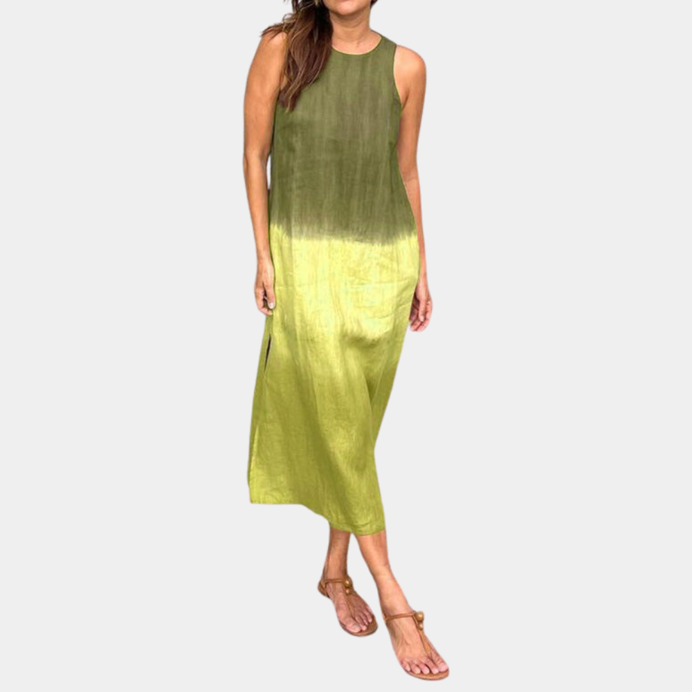 Maxi Dress Sfumato | Senza Maniche | Fresco & Casual