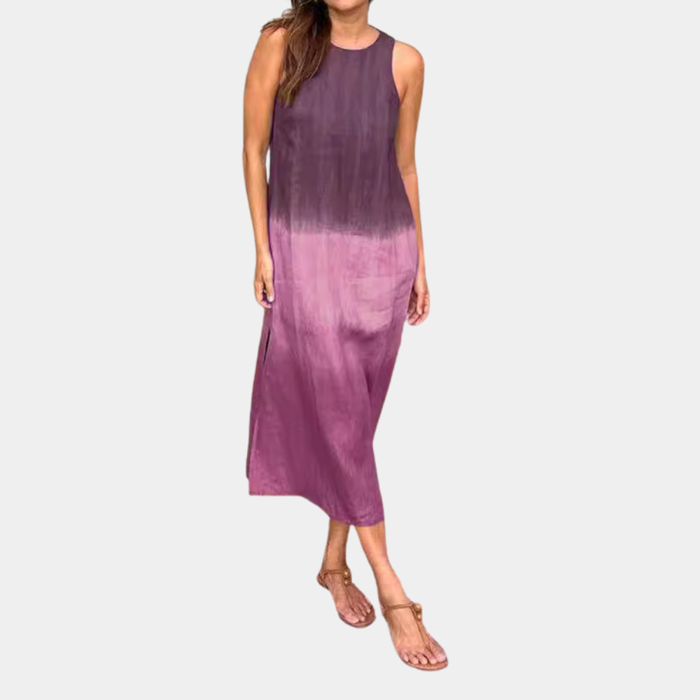 Maxi Dress Sfumato | Senza Maniche | Fresco & Casual