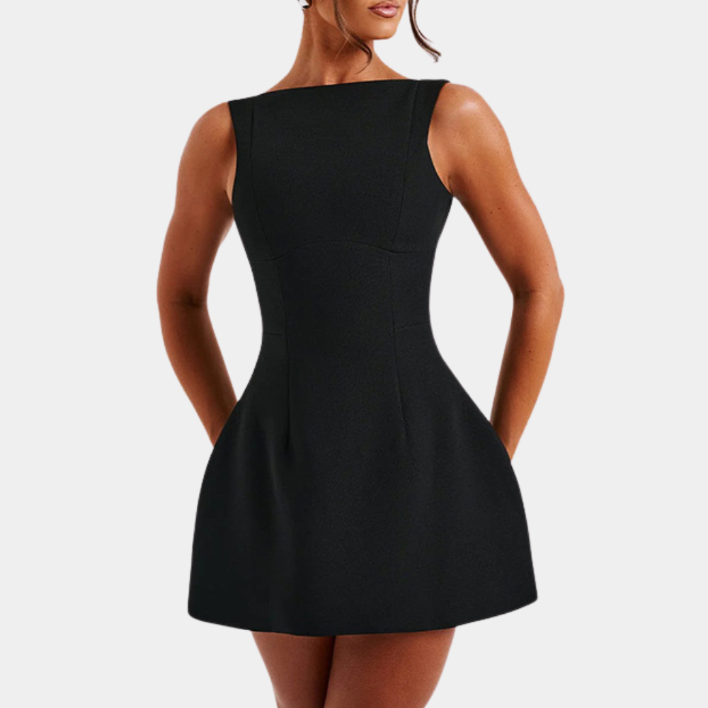 Mini Dress Elegante | Scollo sulla Schiena | Chic & Minimal