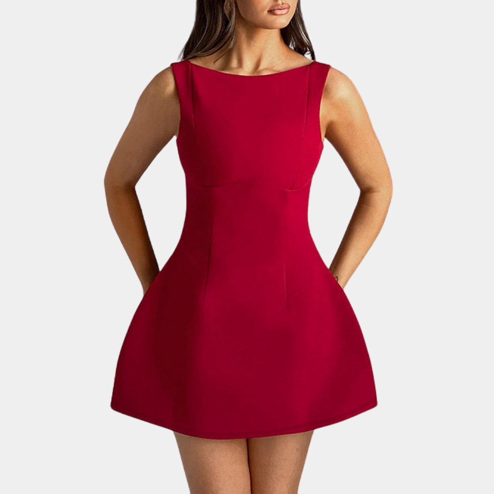 Mini Dress Elegante | Scollo sulla Schiena | Chic & Minimal