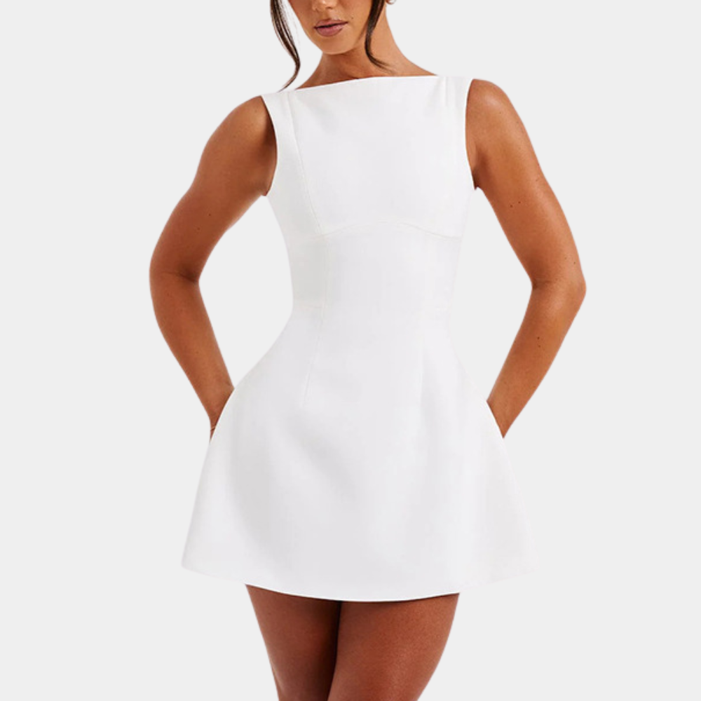 Mini Dress Elegante | Scollo sulla Schiena | Chic & Minimal