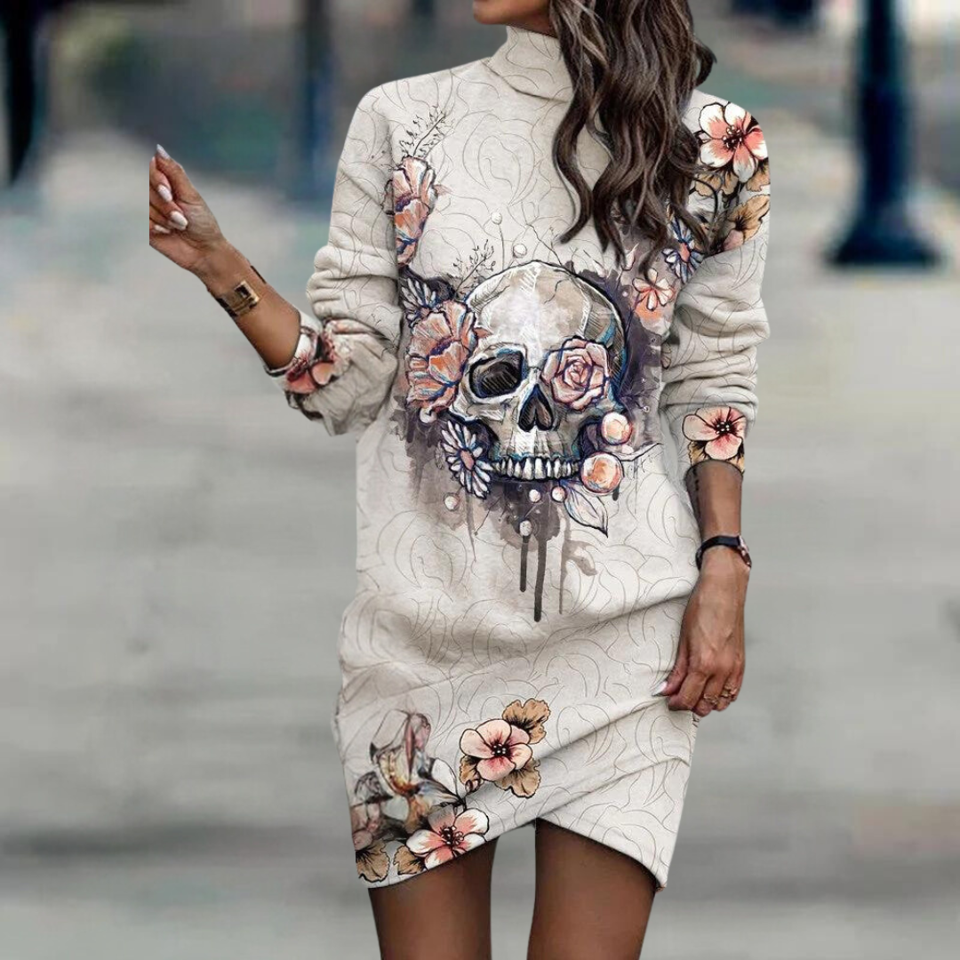 Maglione Abito con Stampa | Maniche Lunghe | Casual e Chic