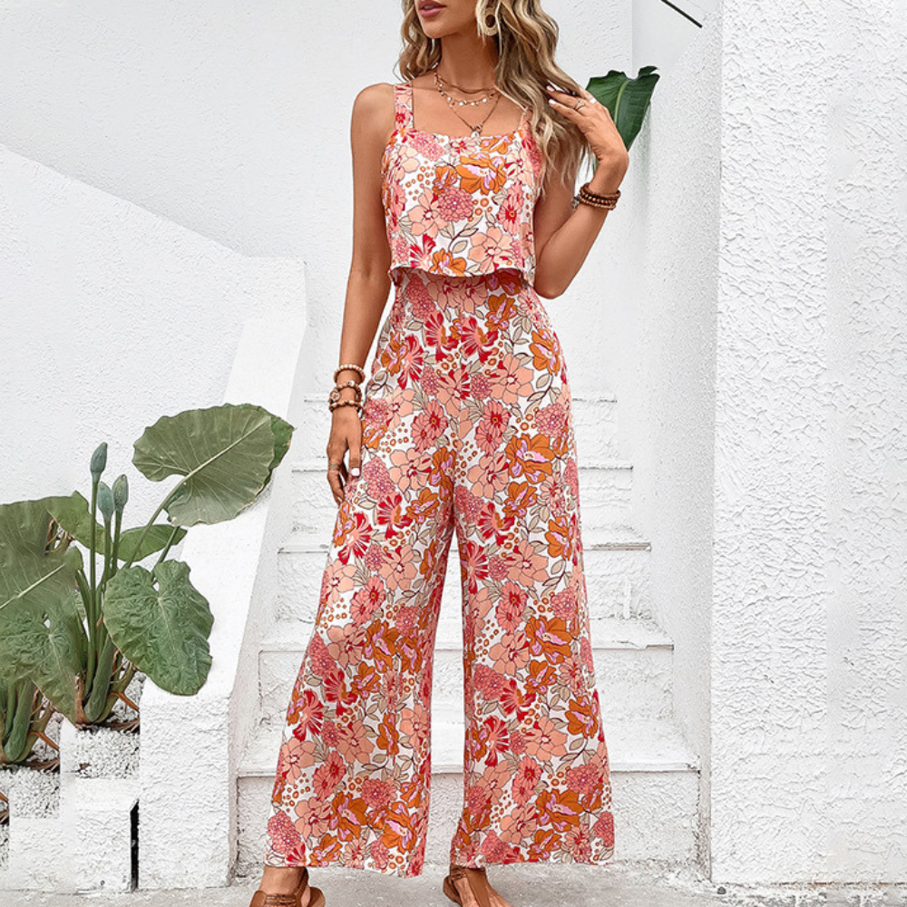Tuta Floreale | Pantaloni Ampi | Fresca & Femminile