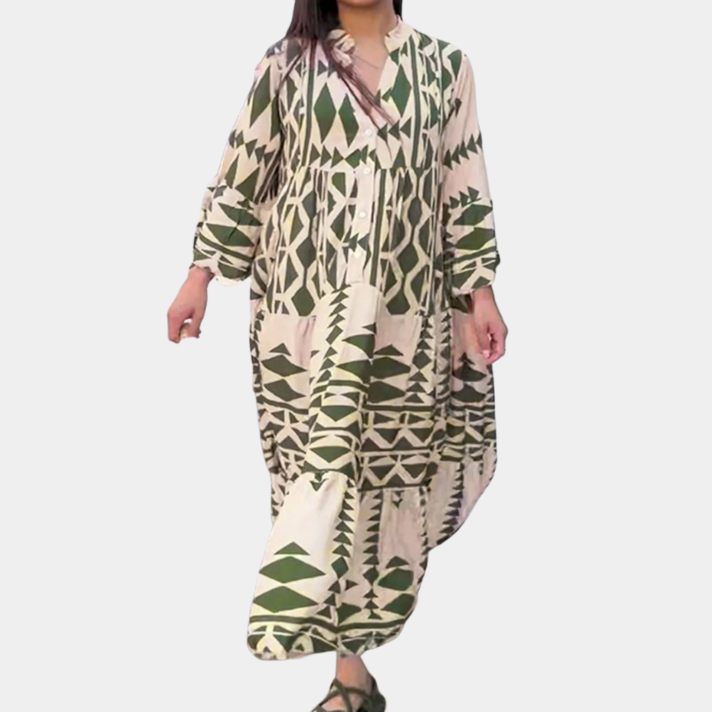 Caftano Lungo | Stampa Etnica | Boho & Rilassato