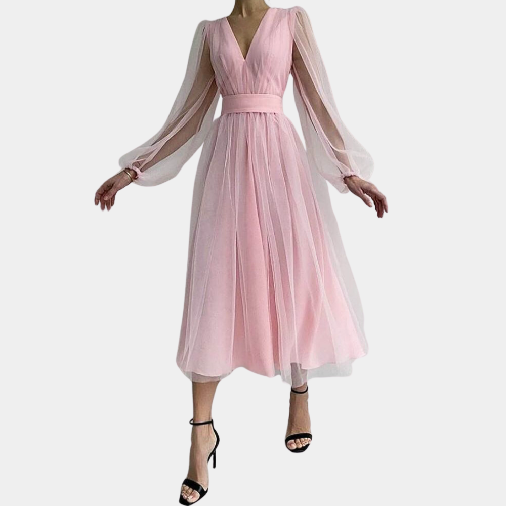 Abito Midi in Tulle | Elegante | Romantico & Fluttuante