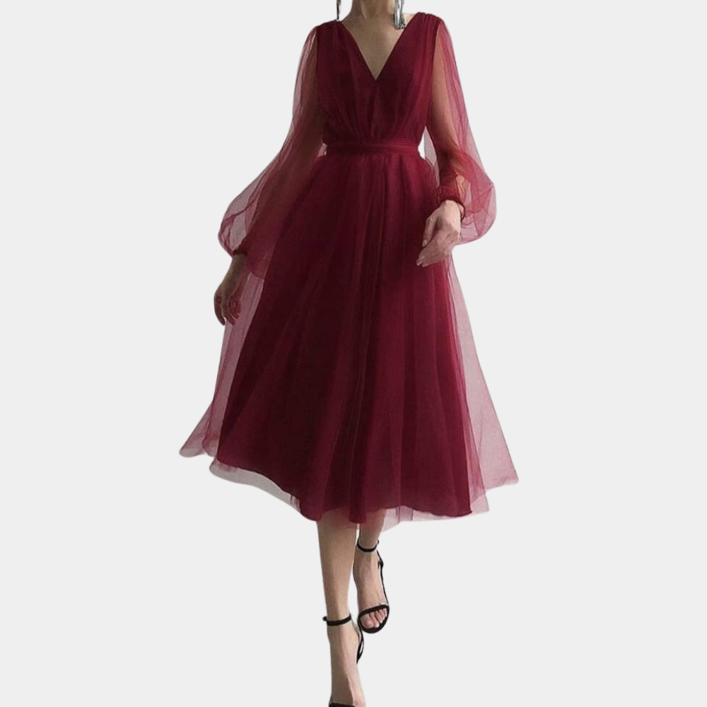 Abito Midi in Tulle | Elegante | Romantico & Fluttuante