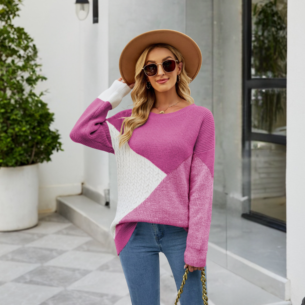 Maglione a Blocchi di Colore | Morbido e Caldo | Casual Chic