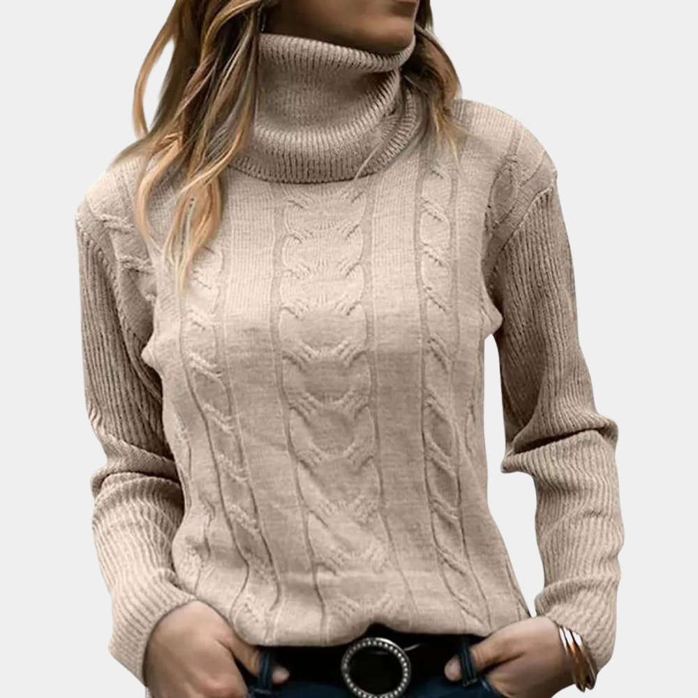 Maglione Dolcevita a Treccia | Donna | Caldo e Sofisticato