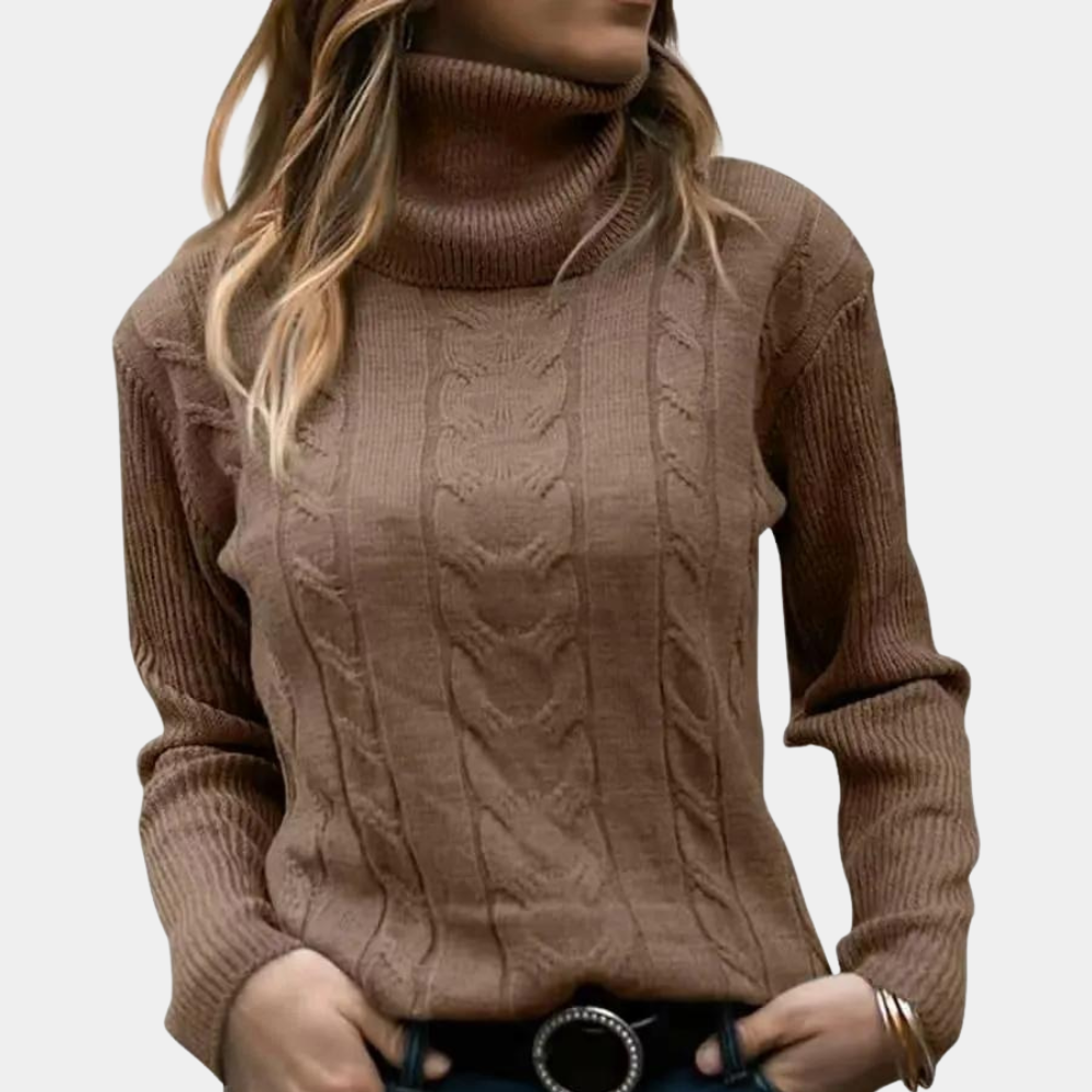 Maglione Dolcevita a Treccia | Donna | Caldo e Sofisticato