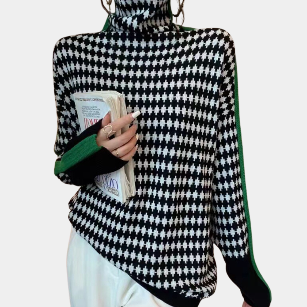 Maglione Pied de Poule | Donna | Elegante e Moderno