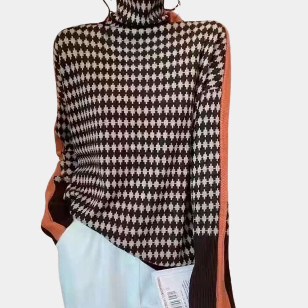 Maglione Pied de Poule | Donna | Elegante e Moderno
