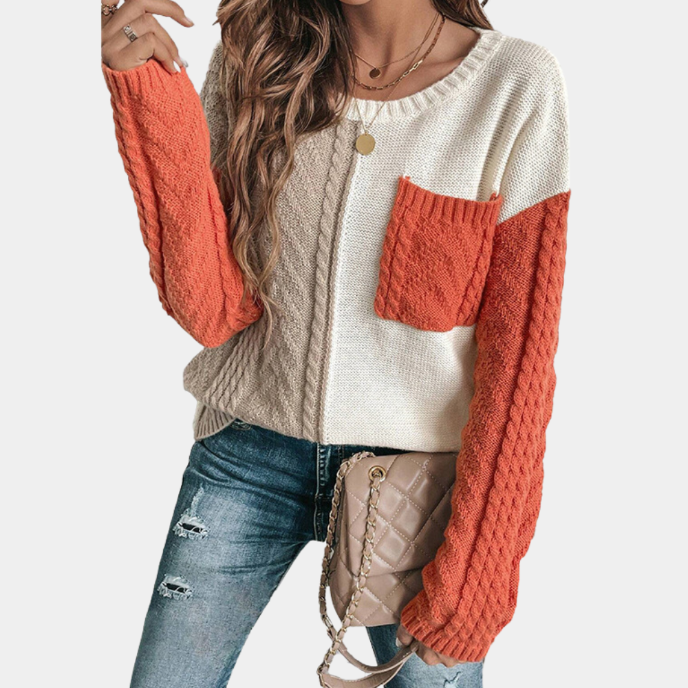 Maglione Oversize a Blocchi di Colore | Morbido | Trendy e Casual