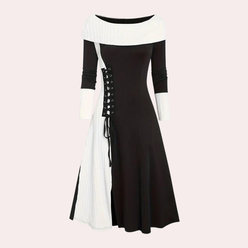 Abito Medievale con Corsetto | Bicolore | Elegante & Originale