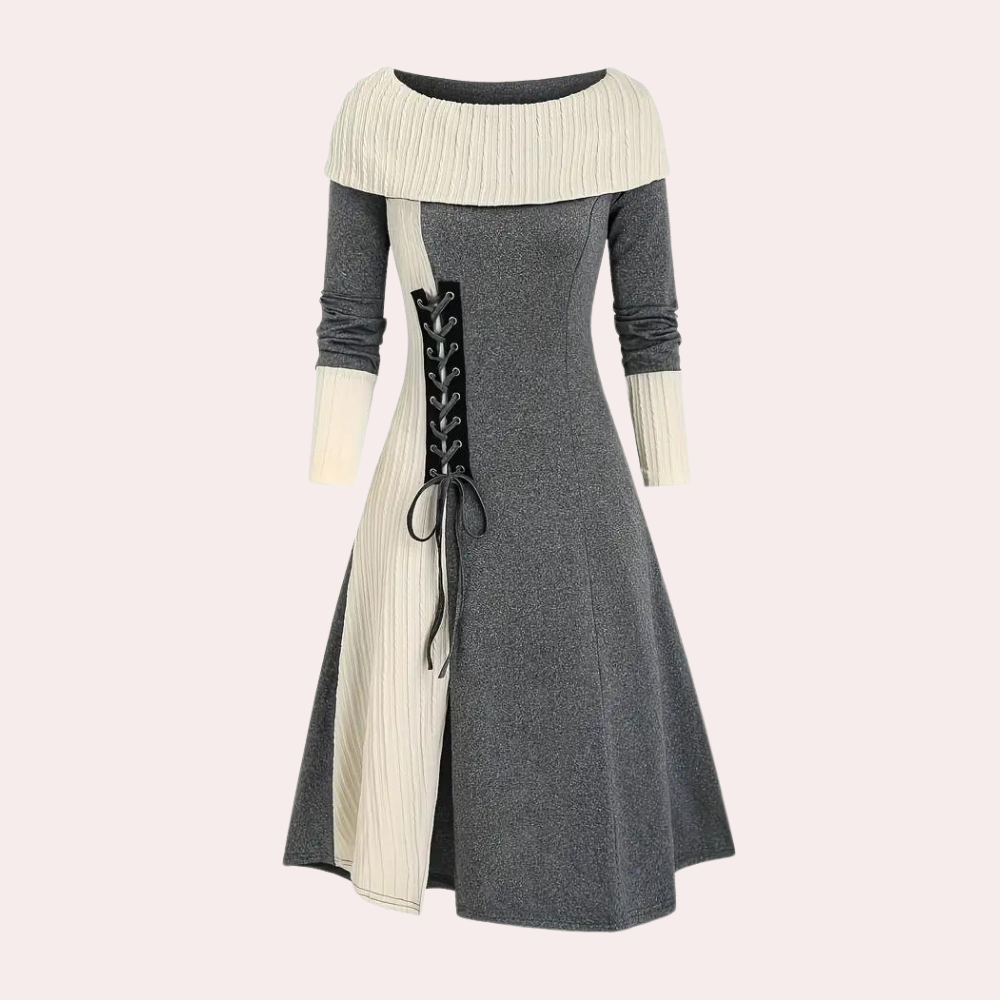 Abito Medievale con Corsetto | Bicolore | Elegante & Originale