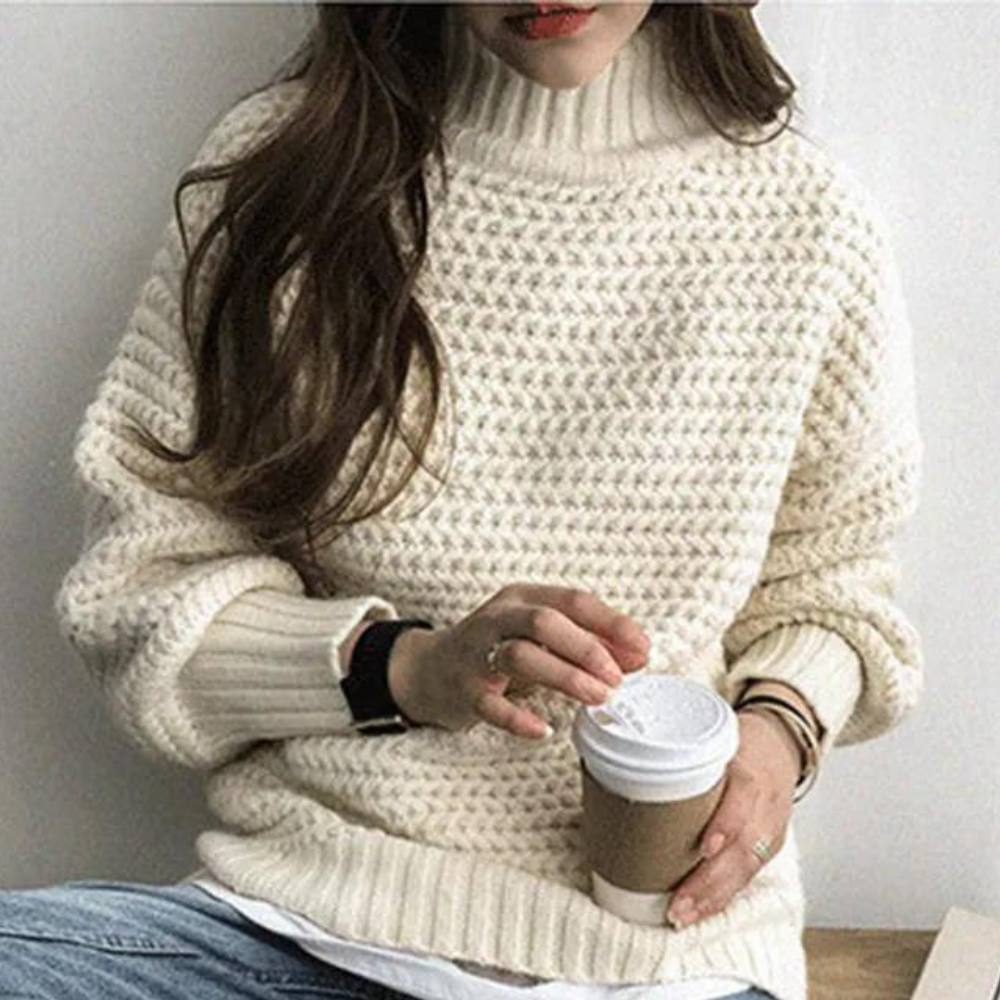 Maglione Oversize a Collo Alto | Caldo & Morbido | Perfetto per l’Inverno