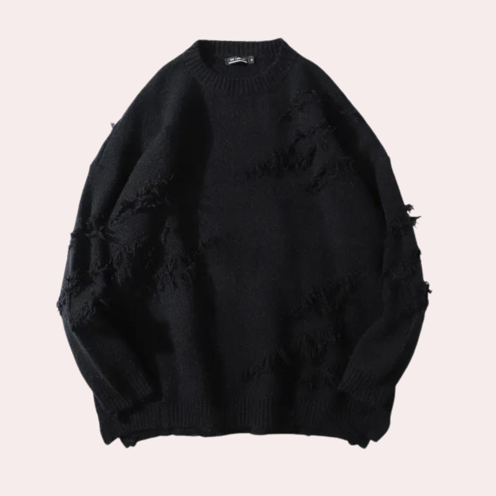 Maglione Oversize Effetto Destroyed | Caldo | Urban e Grunge
