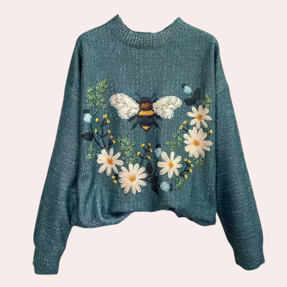 Maglione a Fantasia Floreale | Misto Cotone | Romantico e Confortevole