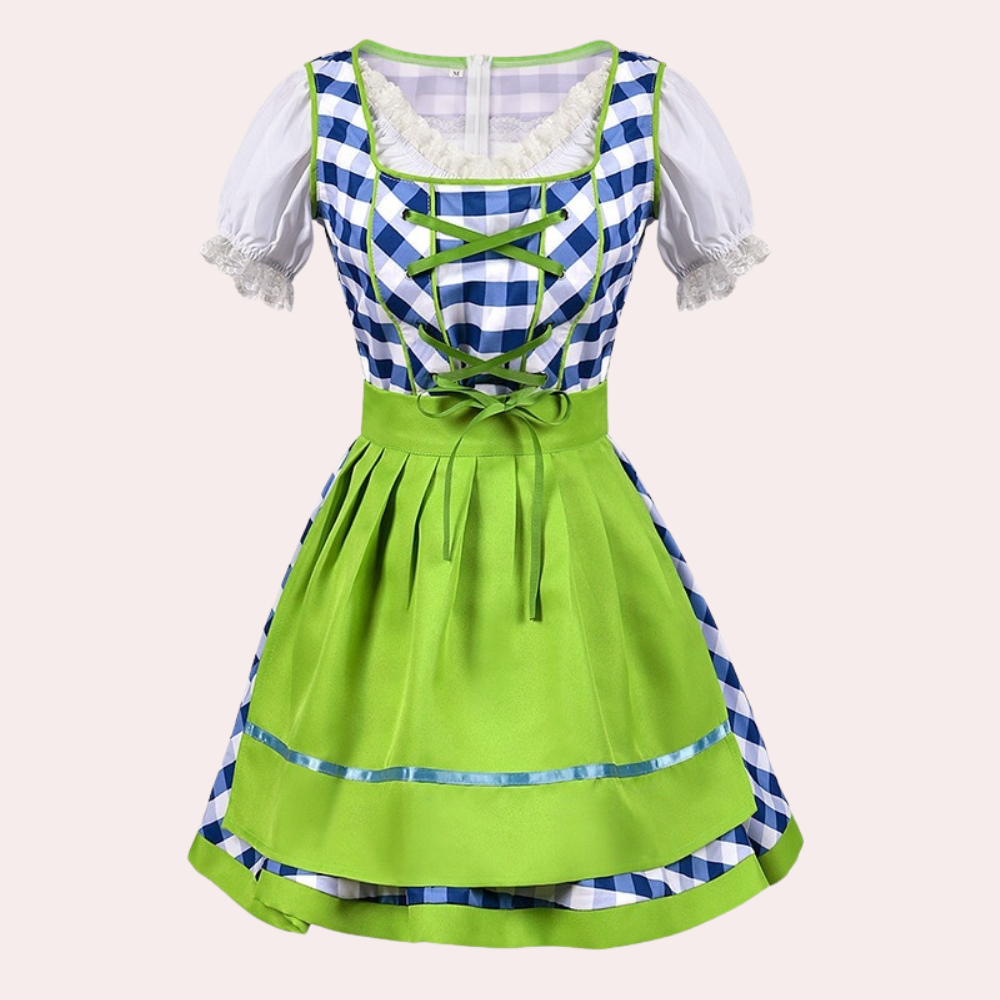 Abito Tradizionale Dirndl | Corsetto & Grembiule | Perfetto per l’Oktoberfest