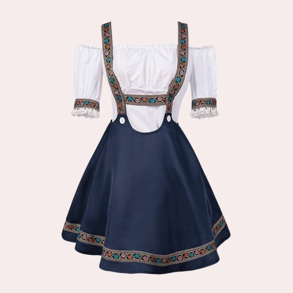 Abito Tradizionale Dirndl | Corsetto & Grembiule | Perfetto per l’Oktoberfest