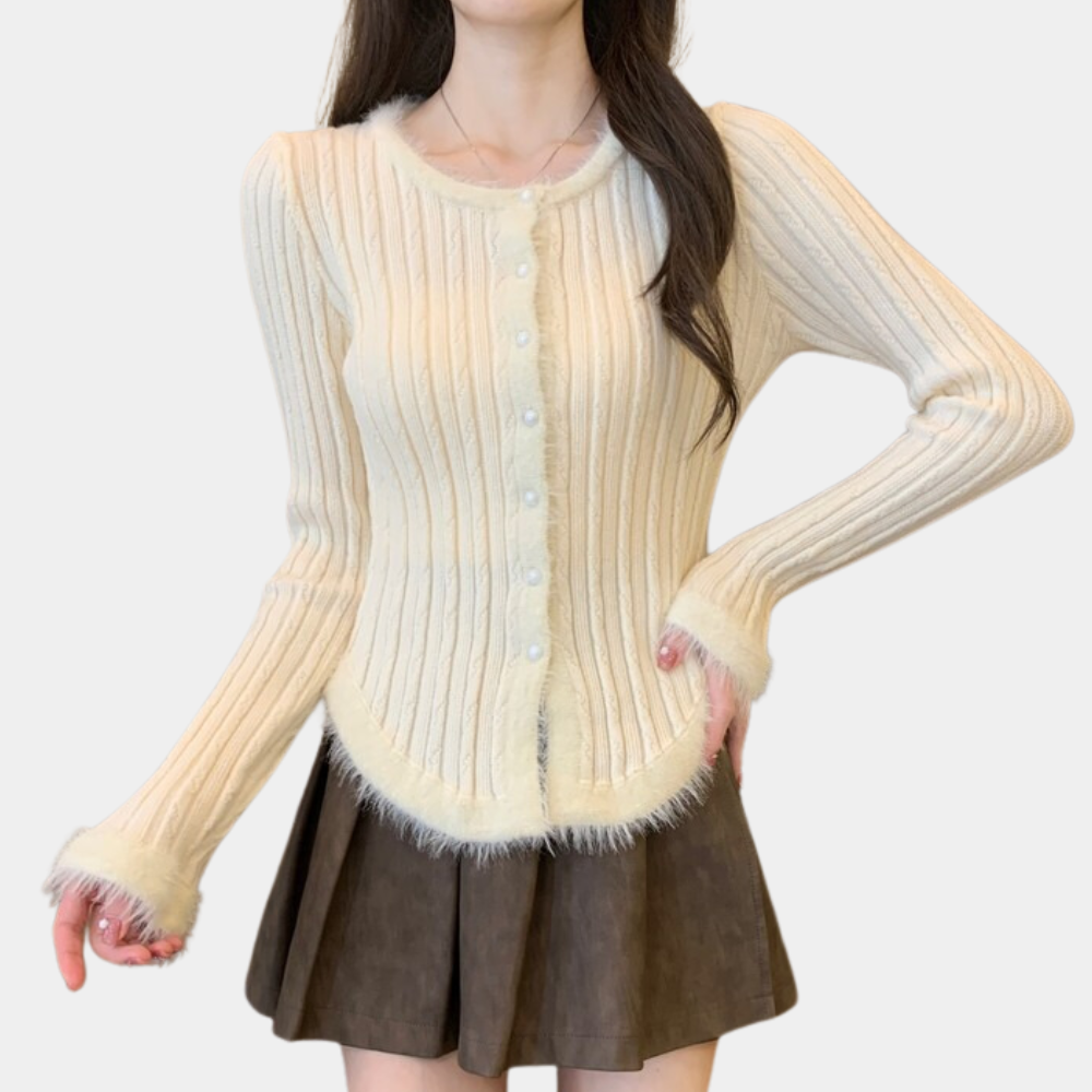 Maglione Aderente con Bottoni | Morbido | Femminile e Chic
