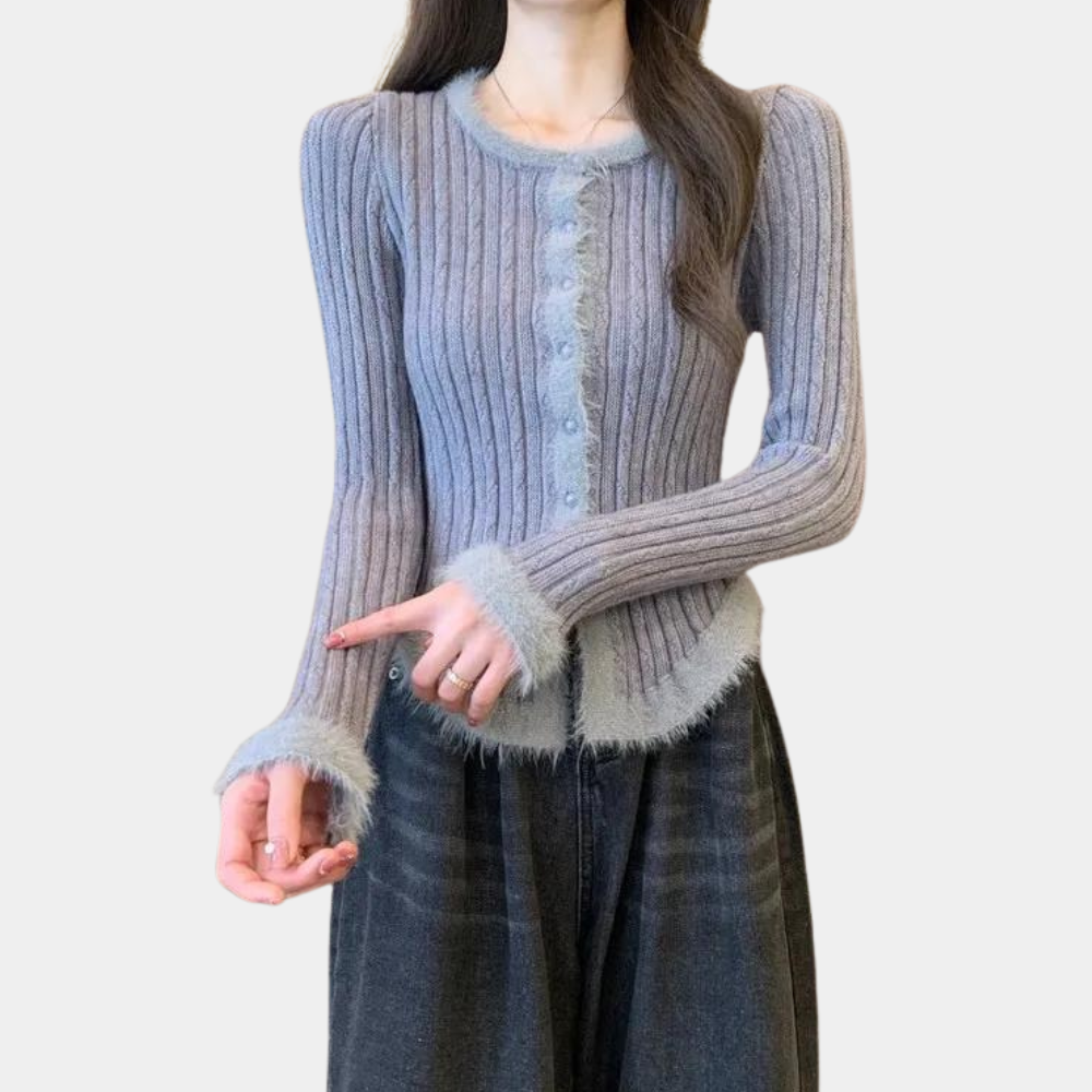 Maglione Aderente con Bottoni | Morbido | Femminile e Chic