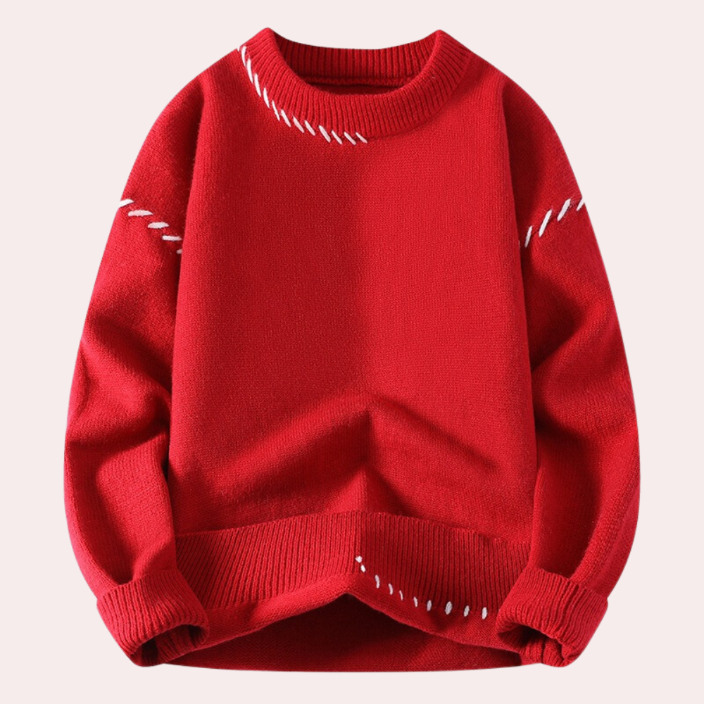 Felpa Minimal con Ricami | Morbida | Casual e Versatile