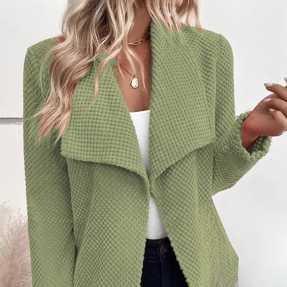 Blazer Testurizzato con Colletto Ampio | Leggero | Elegante e Versatile