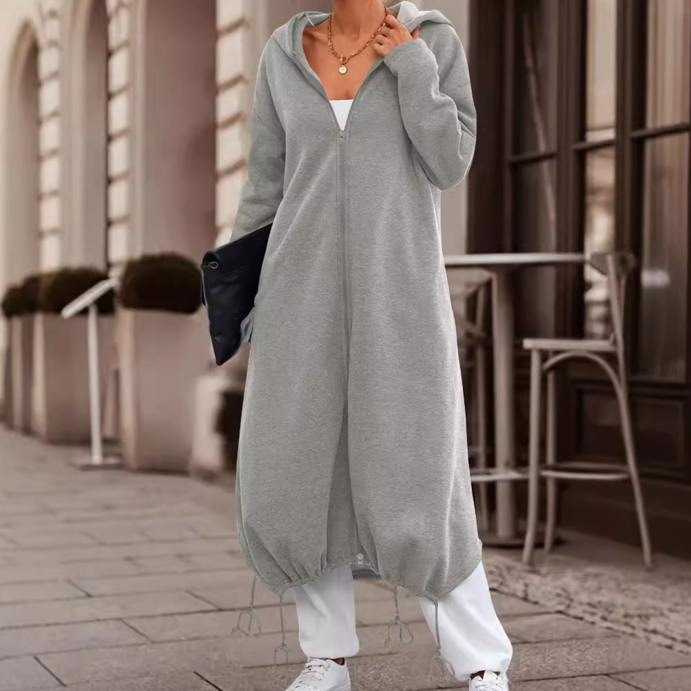 Cappotto Lungo con Cappuccio | Leggero | Casual e Versatile